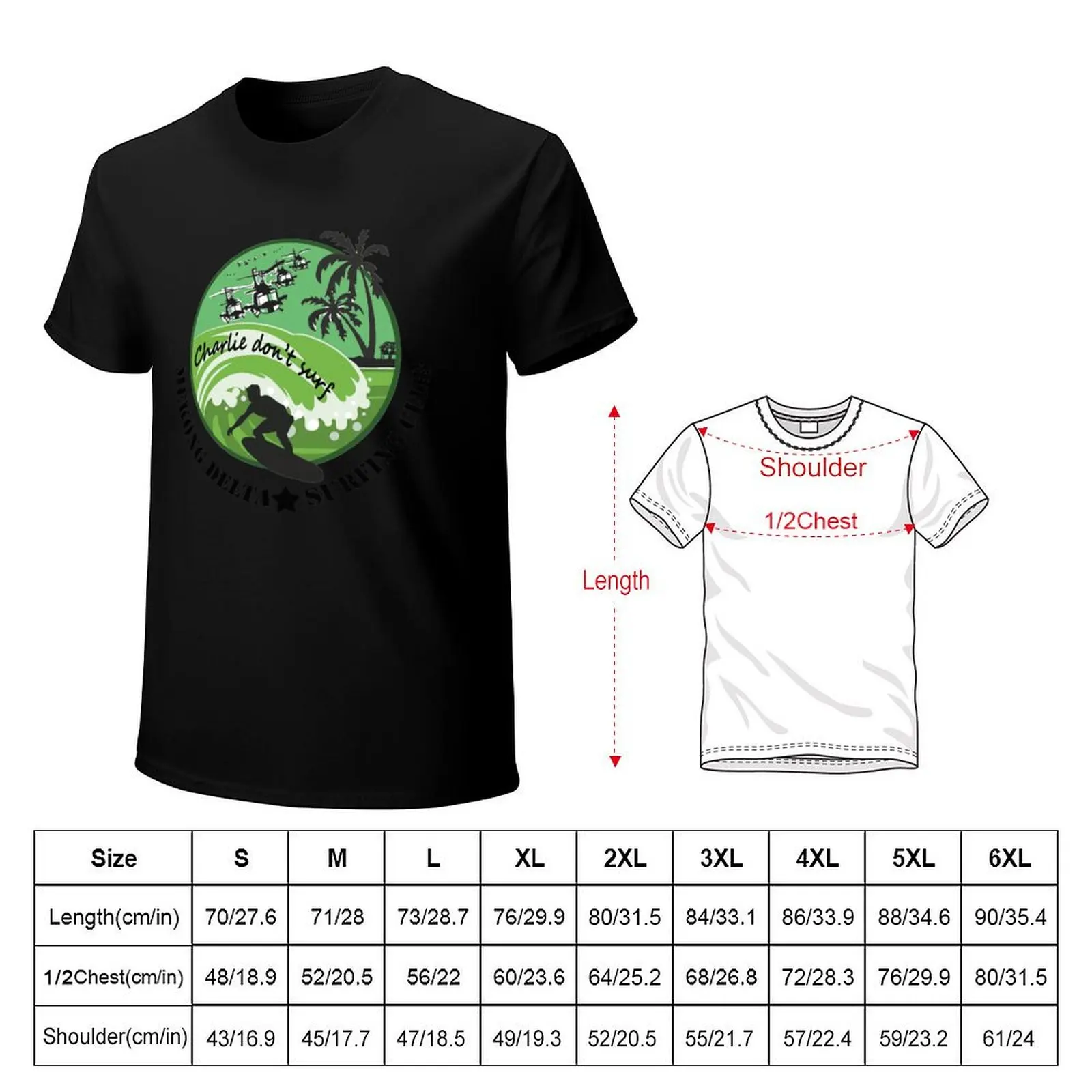 MEKONG DELTA SURF CLUB (ARMY ISSUE) 2 T-Shirt Work Casual Loose Fit T-Shirt