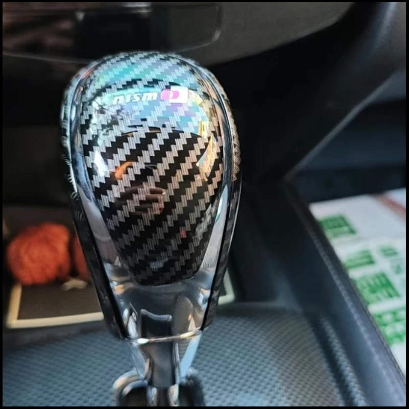 

For Nissan X-trail XTrail T32 Rogue 2014-2020 Gear Shift Lever Knob Cover Sticker Trim Decoration Auto Accessories Car Styling