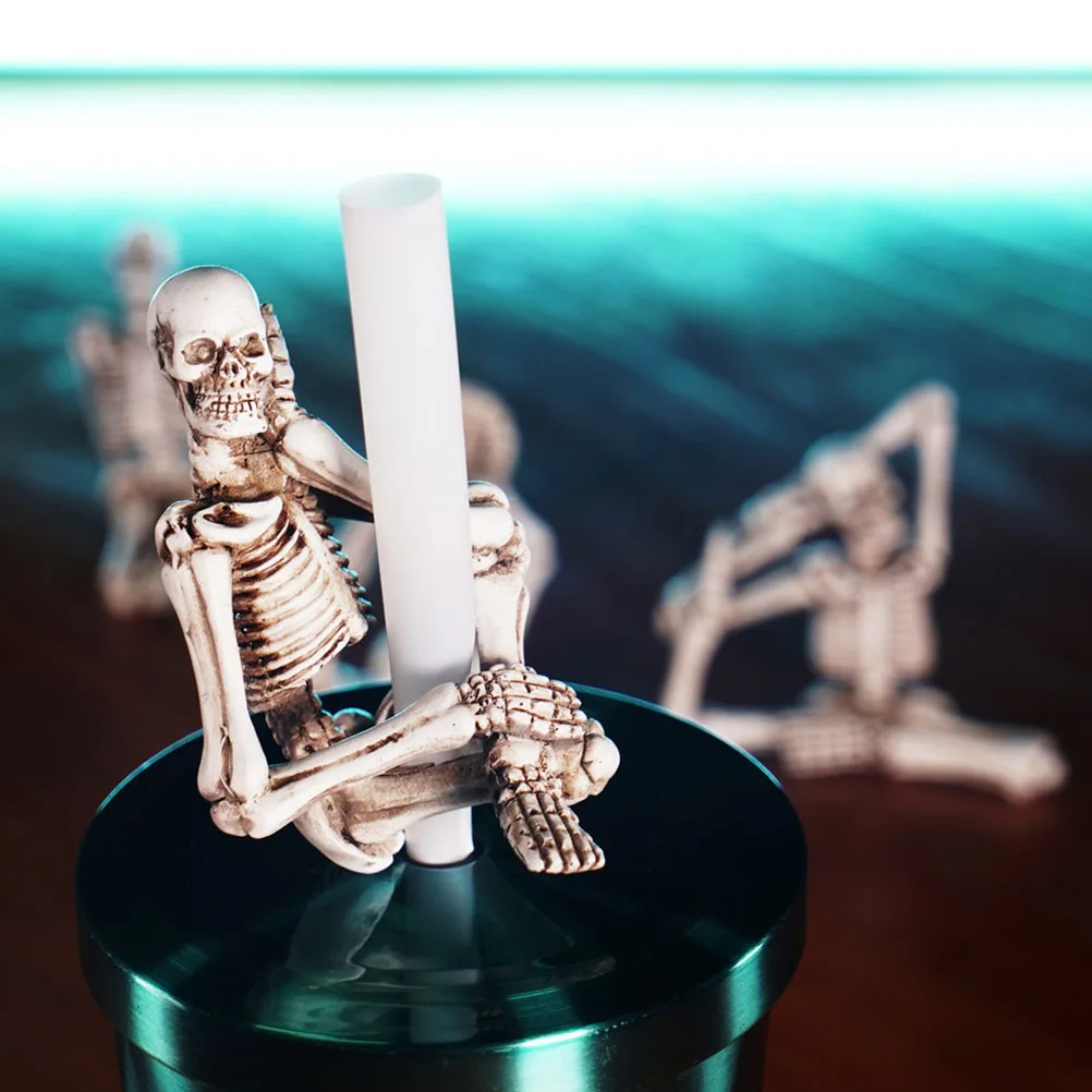 

4Pcs Bones Decorations High Quality Yoga Halloween Supplies Haunted House Party Props Party Props