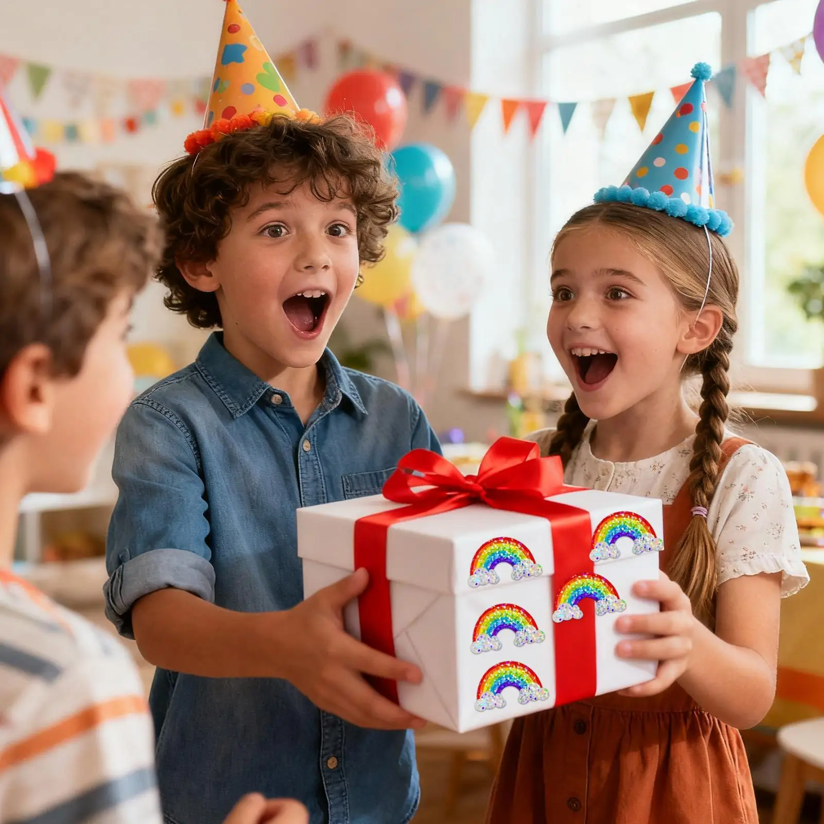 스티커 롤 500개 얇은 자가 접착 데칼 접착 스티커 데칼 소년 소녀 학교 교실 공예 파티 활동용