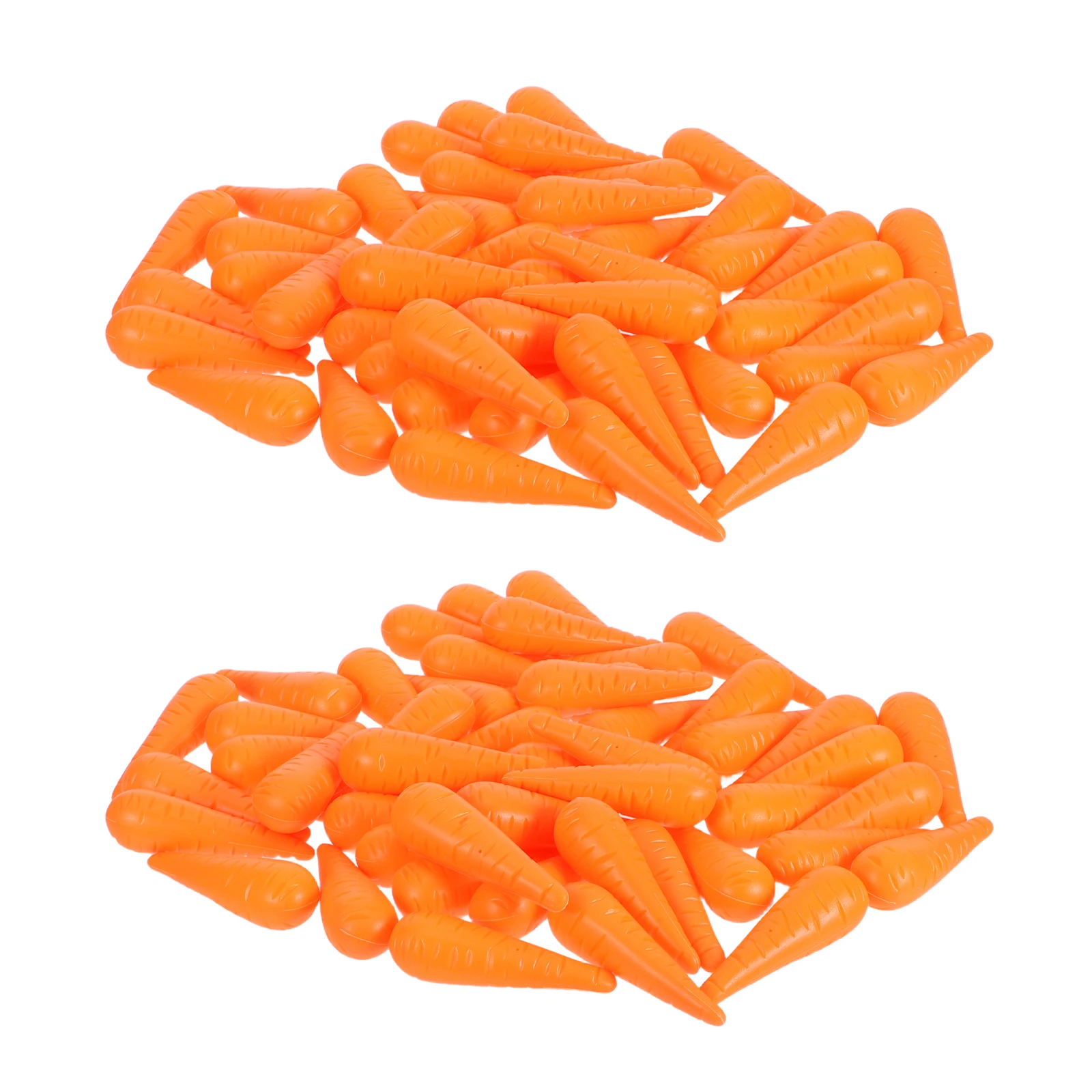 

100Pcs Snowman Carrot Nose Small Plastic Carrot Props for Snowman Making Tools Winter Holiday Cosplay Accessory Reusable Decor