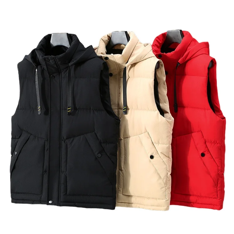 

2025 New Thickened Vest for Fall and Winter, Casual Men's Plus Size Fashionable Warm Sleeveless Jacket