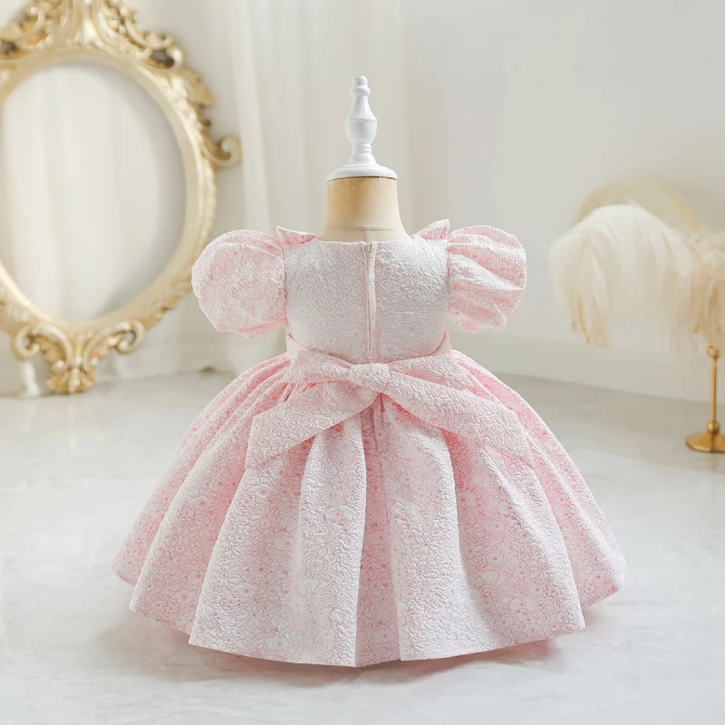 Girls' Dress Children's Princess Dress Flower Girl Puffy Dress 3D Print Cross-border One-Year-Old Little Girl Performance Costum
