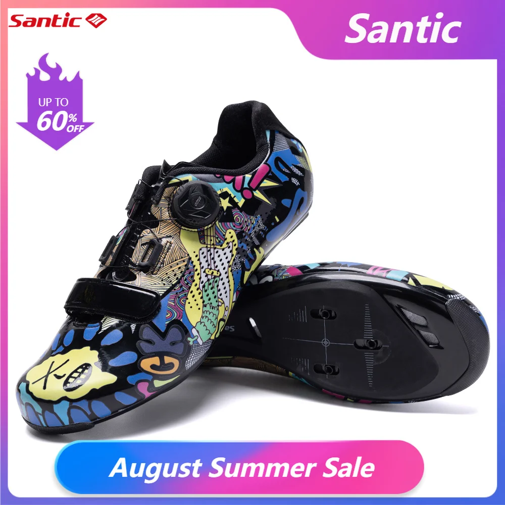 Santic Fahrradschuhe für Herren oder Damen, Rennradschuhe, Nylonsohle, 289 g, leichtes, atmungsaktives Obermaterial, S22036