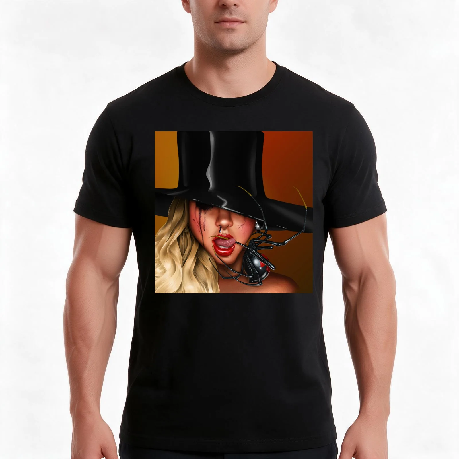 maspril in this black widow moment 2021 T-Shirt Summer Casual Cotton Tee Oversized Streetwear Tops Vintage Graphic Print