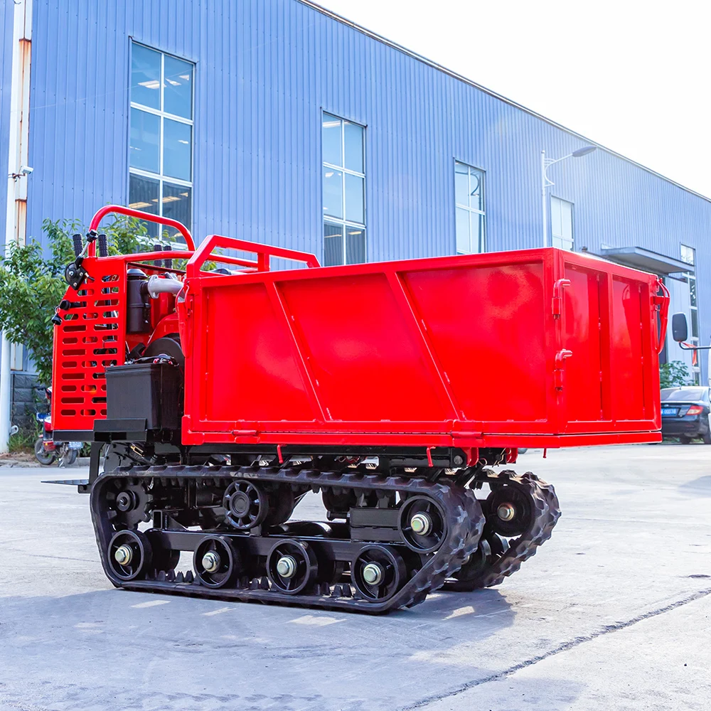 Hw800sl Aangepaste Crawler Dumper Dieselmotor Transporter Kan Werken In Smalle Gebied Rupsdragers Voor Landbouwgrond Boomgaard