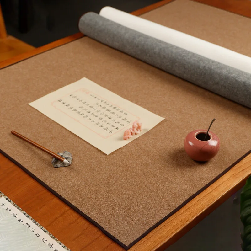 Japanese and Korean calligraphy felt pad, painting felt, brush writing special felt pad, wrapped with thickened wool felt cloth