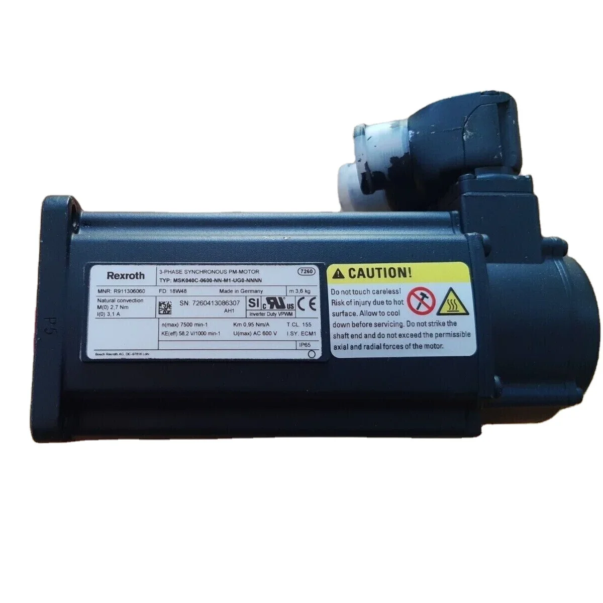 2026 MSK MKD Synchronous Motors  Indramat Motors  MSK040C-0600-NN-S1-UP0-NNNN MSK040C-0600-NN-M1-UG1-NNNN R911306061 Servo Motor