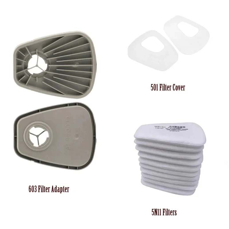 5N11 Cotton Filters 501 Filters Cover 603 Pre-Filter Adapter Replaceable Filters For 6200/7502/6800 Gas Dust Mask Accessories