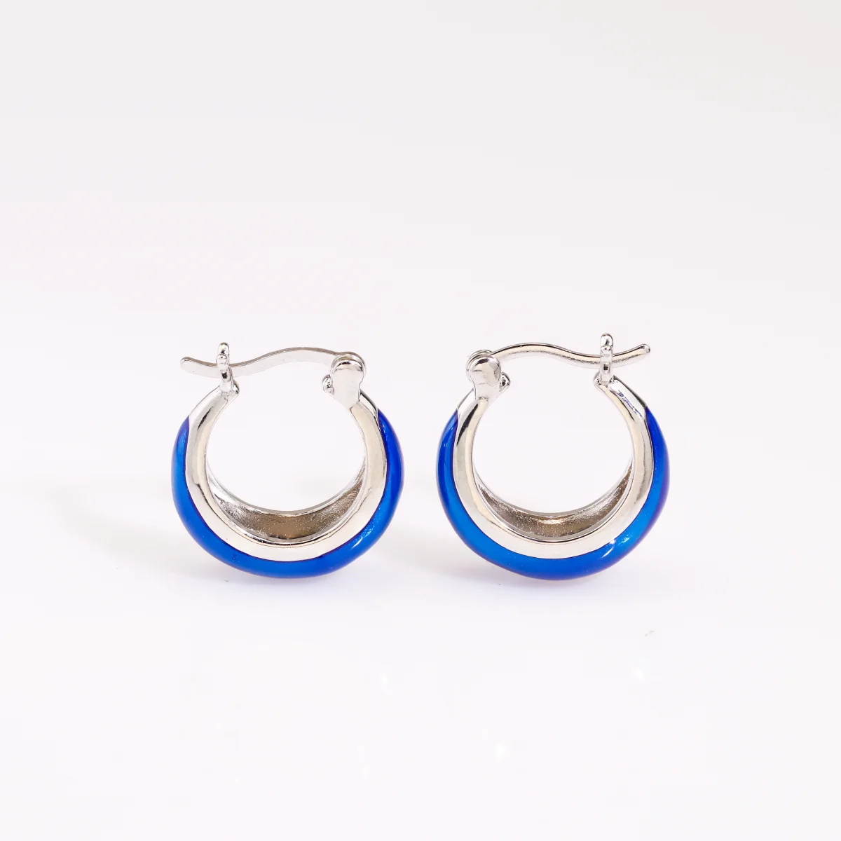 JLE-2816 New Arrival Vintage Geometric Circle Earrings Women's High-end Glaze Earrings Fashion enamel oil earrings