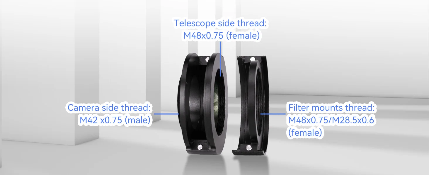 Svbony SV226 Filterschublade für Teleskop 1,25''/2'' H-Alpha & OIII 7nm Dual-Band Nebula Astrofotografie-Filtersystem – Detail 34