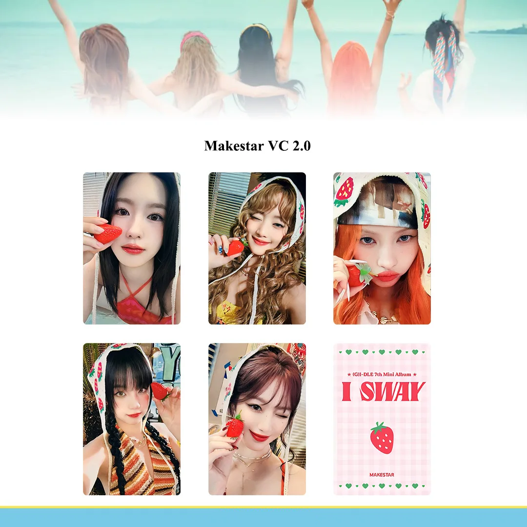 5Pcs/Set KPOP (G)I-DLE I SWAY New Album Selfie Photocards List Soyeon Miyeon YUQI MS Lucky Draw K4 POB Ver Postcards Fans Gifts