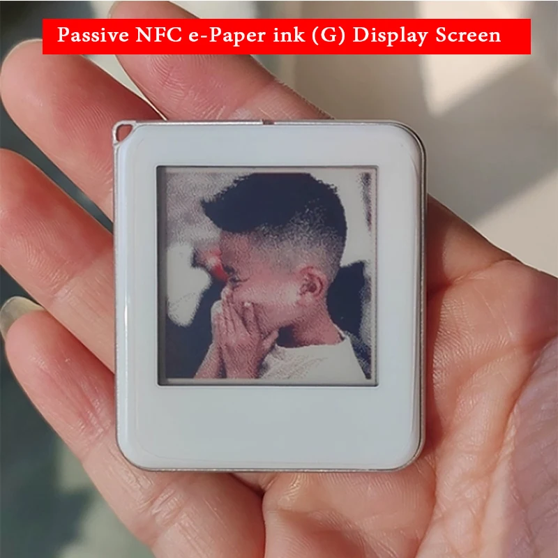 1.54-inch Passive NFC e-Paper Ink Display Screen with Keychain 3-Color Display Screen For Image Photo Album Nameplate Display