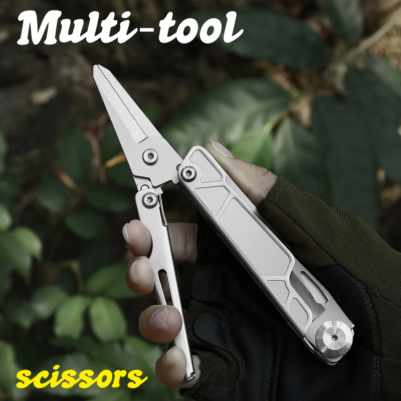 

Многофункциональный инструмент EDC, ножницы из нержавеющей стали, открывалка для бутылок и отвертка, для кемпинга и походов, в подарок.