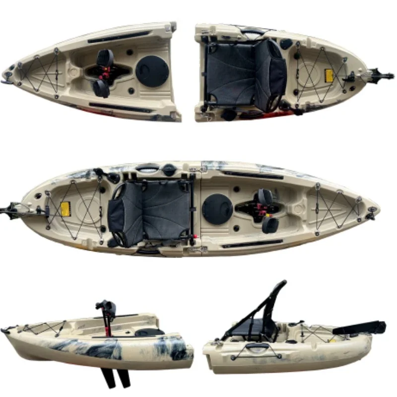 For Spark Single Person Splicing Boat Detachable Kayak Plastic Platform Boat Convenient Pedal Boat Double Person Splicing