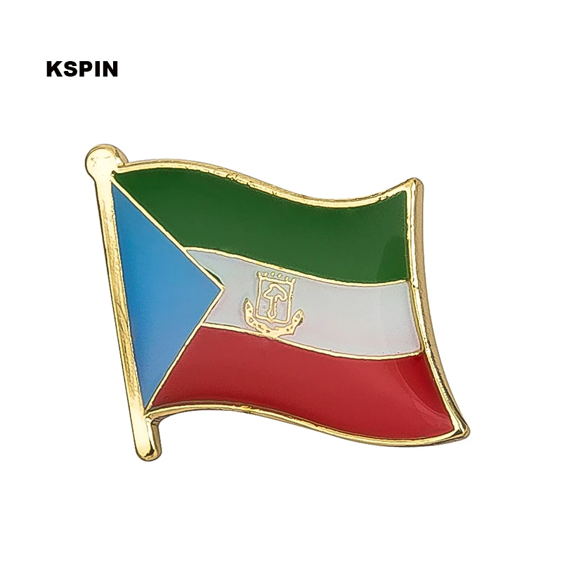 Equatorial Guinea Flag Badges on Backpack Kits Przypinki in Brooches Pins Icons