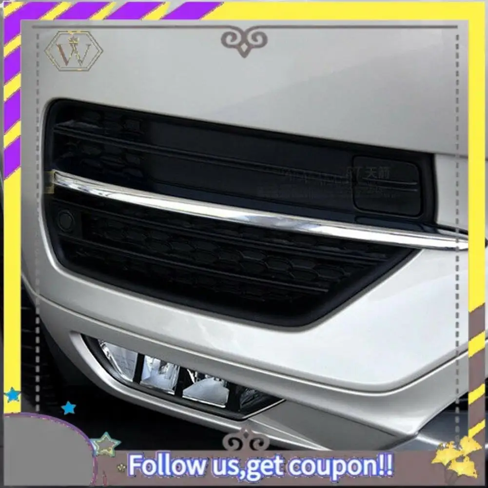 

ABXV-Car Front Bumper Fog Light Eyelid Molding Cover Strip Trim For VOLVO XC90 2016-2020 Car Accessories