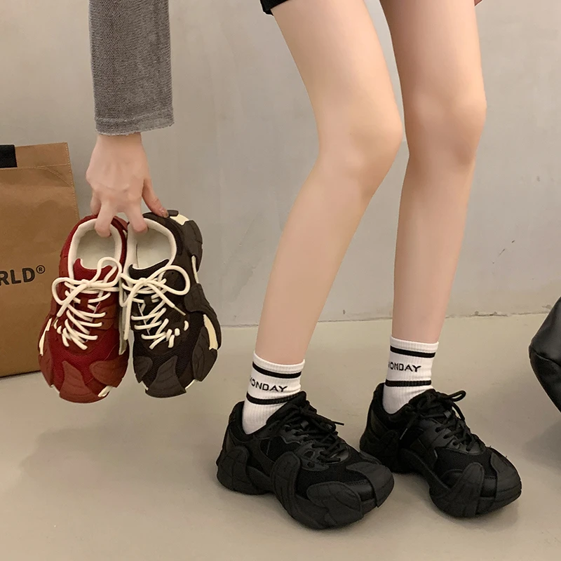 

High-appearation-level Thick-soled, Fashionable, Versatile, Comfortable, Anti-slip, Breathable Women's Sports and Casual Shoes
