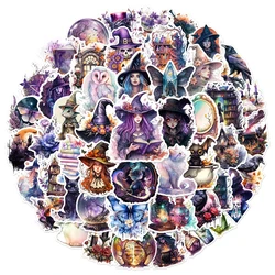 10/30/50pcs Art Gothic Magic Witch Aesthetic Cartoon Stickers Decorative Anime Decals Laptop Motorcycle Guitar Car Cool Sticker