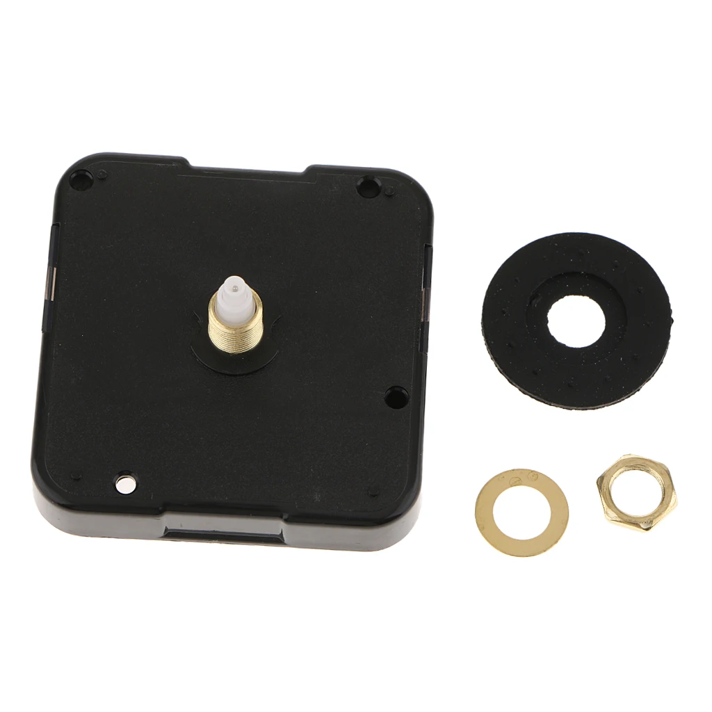 Snap in Type Quartz Clock Movement with Silent Sweep 8mm to 15mm Shaft for DIY and Repair Tools