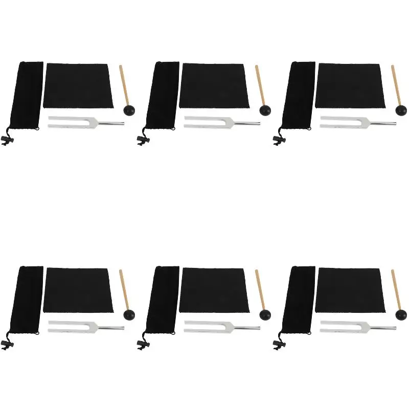 6Pack X(Tuning Fork 528Hz 528C Tuner with Mallet Set for Healing Nervous System Testing Health Care