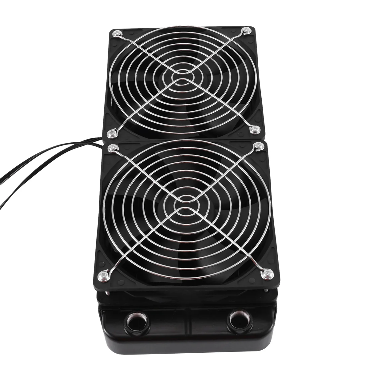 

Aluminum 2 Fans 240mm 10 Pipe Water Cooling Cooler Computer Radiator with Fan for CPU PC Water Cooling System, Threaded