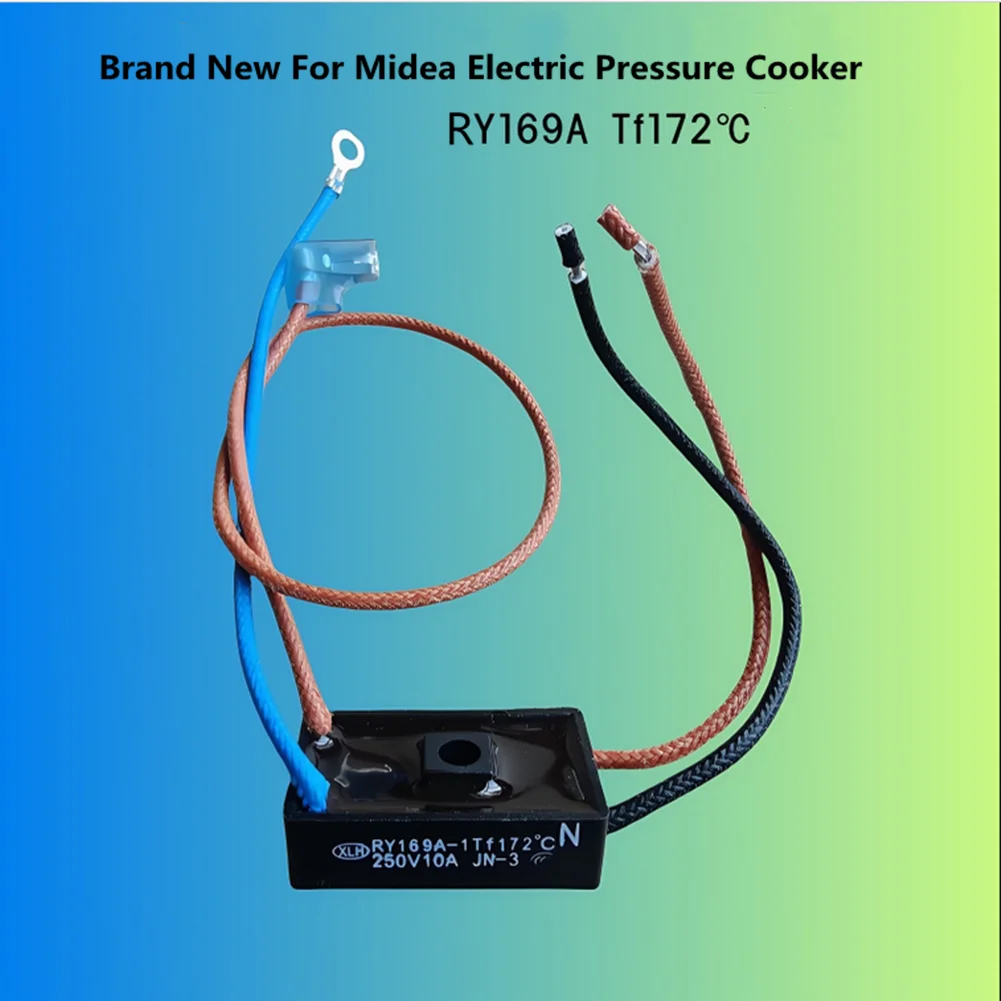 1PC 4-Wire Thermal Fuse 250V 10A Thermal Cutoff JY169A Tf172℃ Temperature Control Fuse For Midea Pressure Cooker