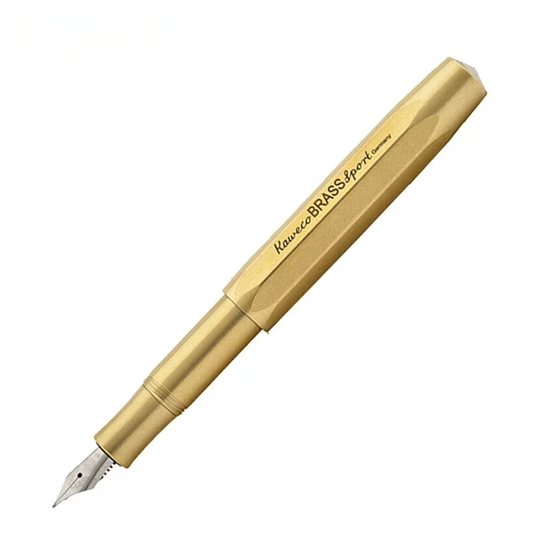 

NEW-KAWECO Germany Brass Brass Series Fountain Pen EF/F/M 0.38/0.5/0.7mm Sport Metal Writing Portable Travel Calligraphy Gift