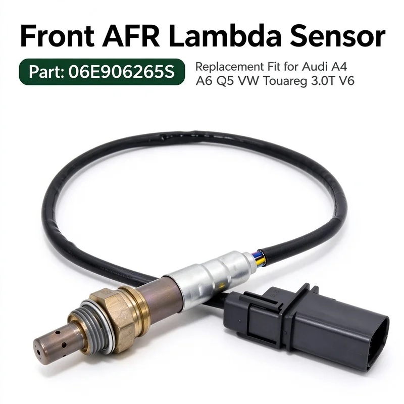 OXYGEN SENSOR Upstream Wideband 06E906265S 5-Wire Pre-Catalytic Fit for Audi A4 A5 A6 Q5 S4 S5 2.4L 3.2L V6 Replacemen