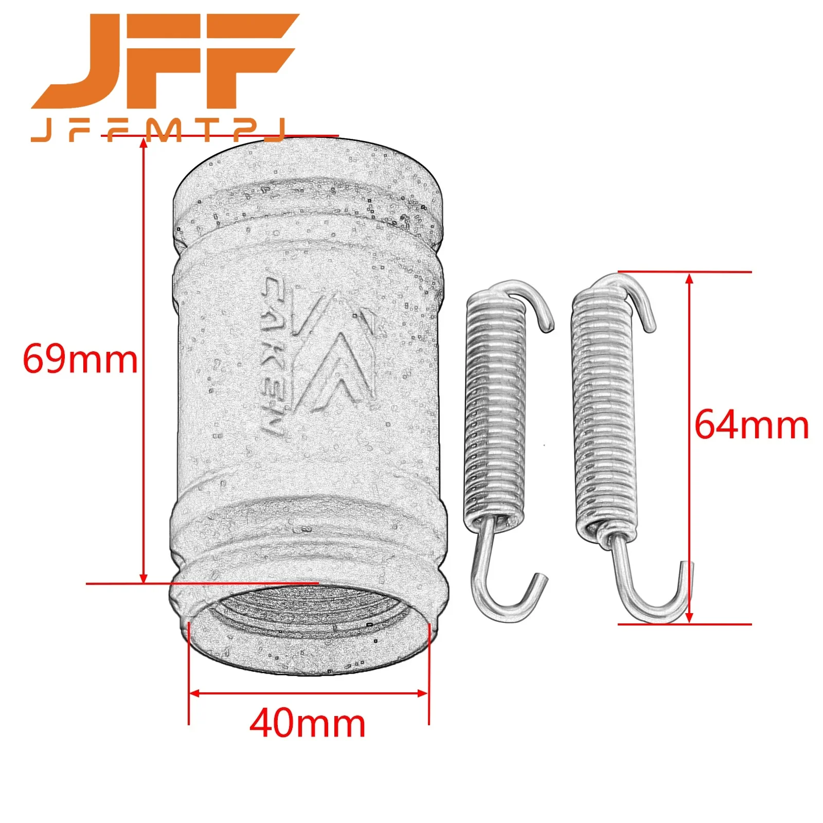 Motorcycle Exhaust Pipe Tailpipe Seal Sleeve Ring Spring Coupling For KTM SX XC EXC XCW 250CC 300cc EXC250 EXC300 2017-2022 2023