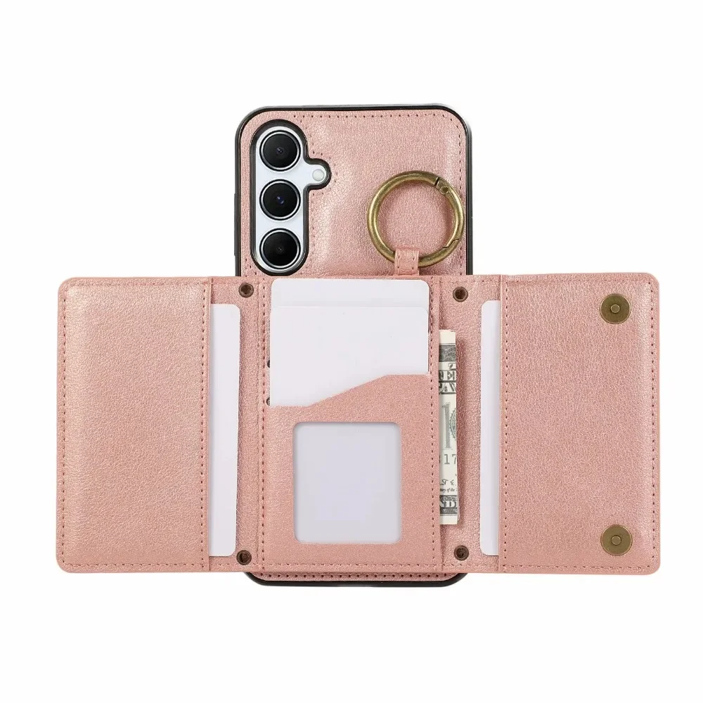 Crossbody Kartenhalter Brieftasche Hülle für Samsung S24 S25 S26 Ultra S23 FE S22 S21 Plus A57 A37 A56 A36 A16 A55 A35 Leder-Cover – Detail 16