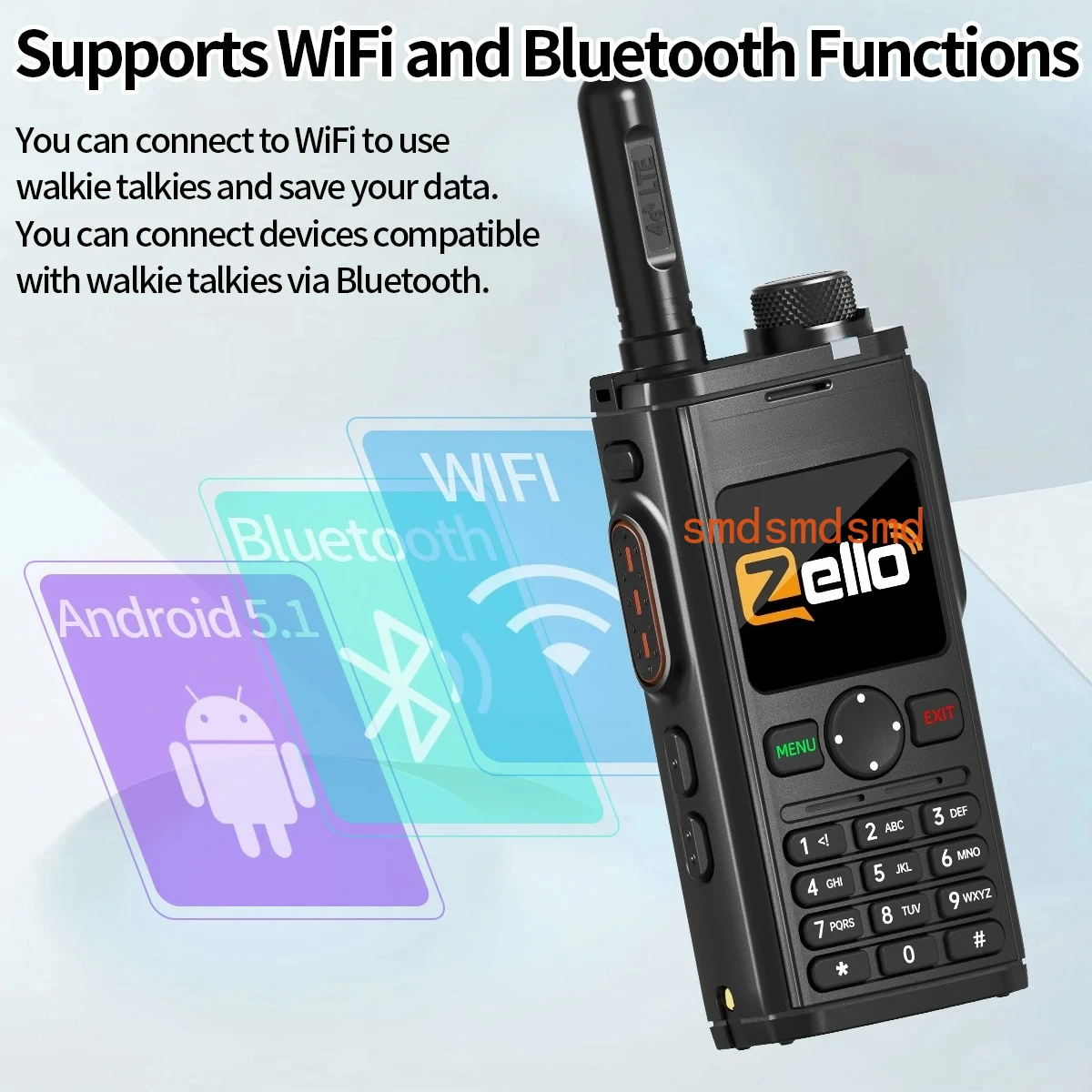 -298 POC Network Walkie Talkie Global POC Radio Unlimited Distance Zello 4G SIM Card Android Bluetooth WIFI Radio