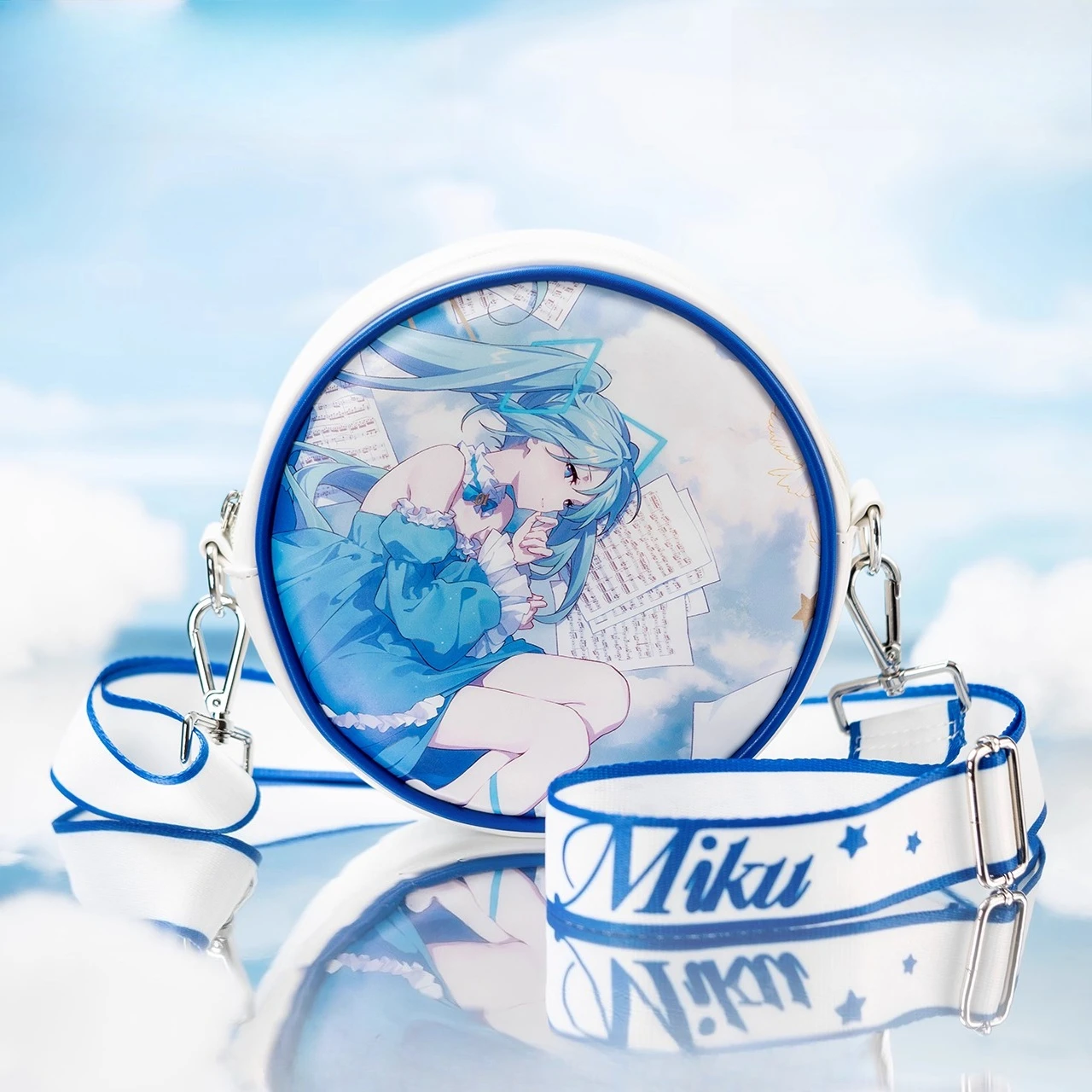 

Hatsune Miku Round Crossbody Purse -Adorable Anime Circle Bag Shoulder Sling for Fans & Collectors Holiday Gifts