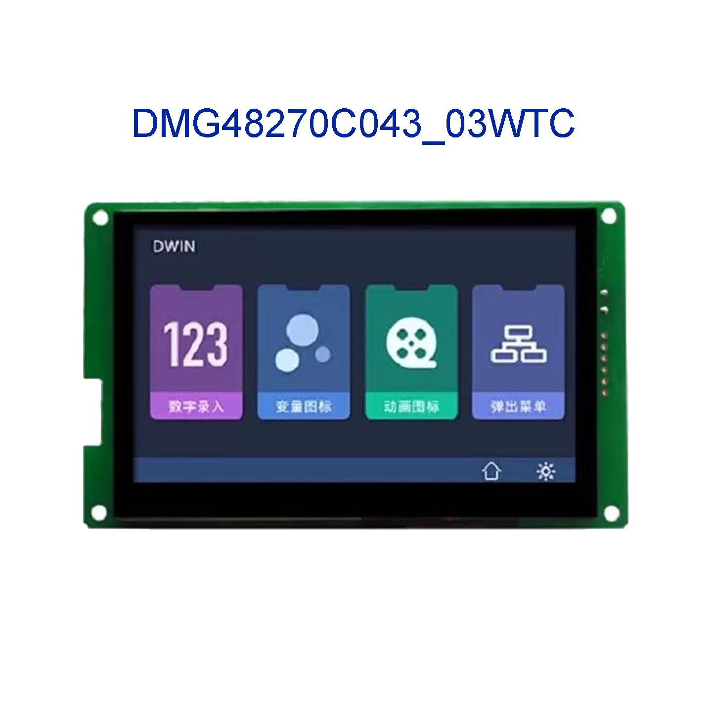 DMG48270C043_03WN WTR WTC 4.3 Inch 480X272 TFT LCD Màn Hình Hiển Thị Màn Hình HMI Bảng Điều Khiển Cảm Ứng Thông Minh Hiển Thị Màn Hình HMI