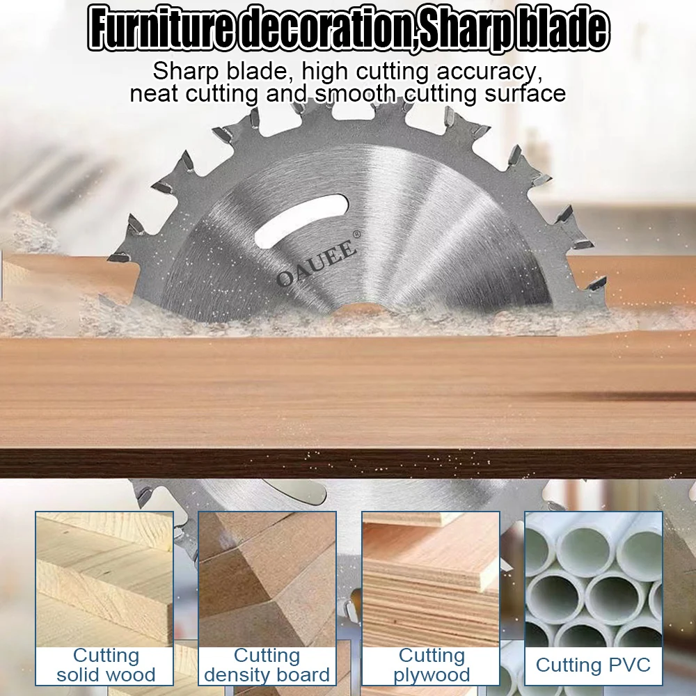 Oauee Alloy Woodwork Double Side Saw Blade Multitool Roughing Disc For Wood Multifunctional Metal Saw Wood Aliuminum Cut Disc