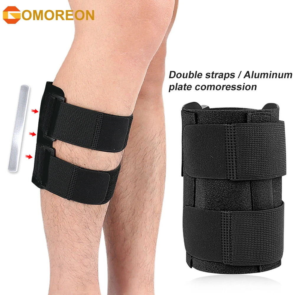 

GOMOREON 1Pcs Shin Splint Adjustable Neoprene Shin Splint & Leg Compression Support Strap for Strains, Injuries, Pain