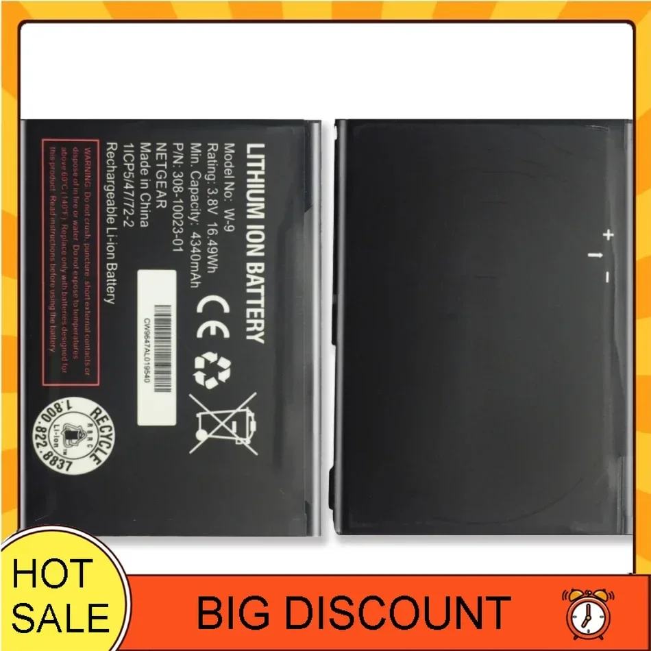 

Аккумулятор W-9 4340 мАч для NETGEAR AirCard AC810S AC815 Verizon, гарантия высокого качества, 1 год + трек НЕТ
