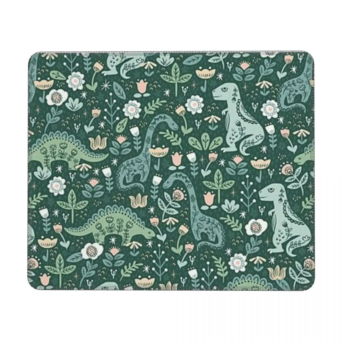 

Folk Floral Dinosaur Mouse Pad Desk Protector Gamer Keyboard Pc Mouse Pad Extended Mice Keyboards Computer