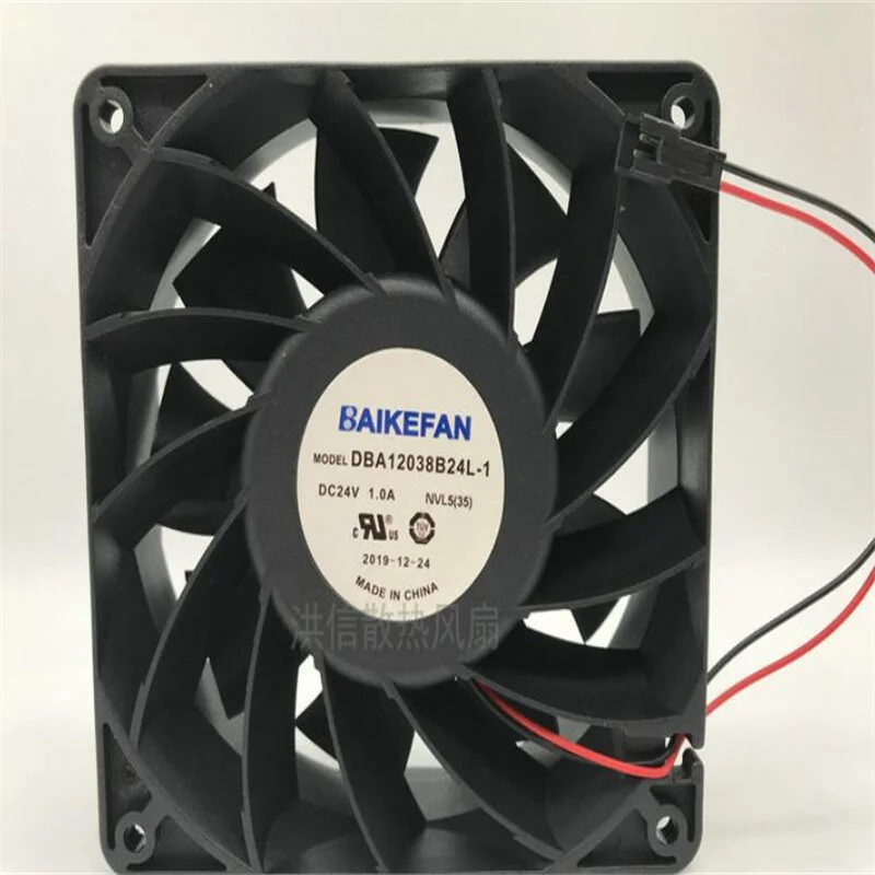 

Original BAIKE DBA12038B24L-1 24V 1.0A Two-wire high-volume double-ball inverter cooling fan