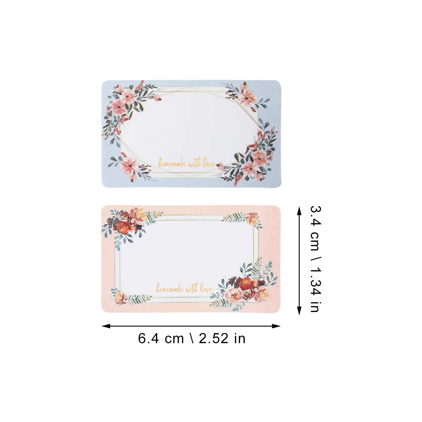 

3 Rolls Blank Name Labels Stickers for Jars Bottles Floral Writing Tags Kitchen Food Storage Date Expiration Management