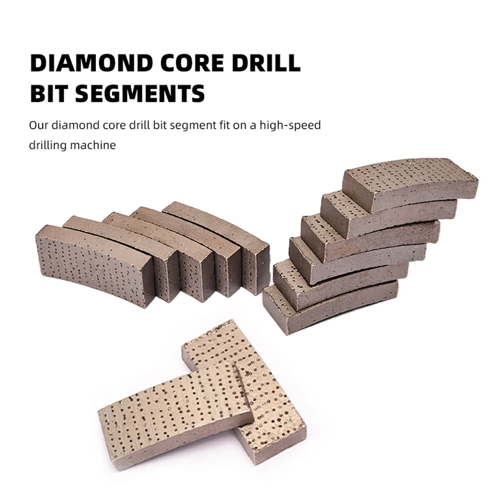 Diamond Array 24x3.5x10mm Concrete Core Drill Bit Segments Wet Drilling for Concrete And Reinforced Concrete