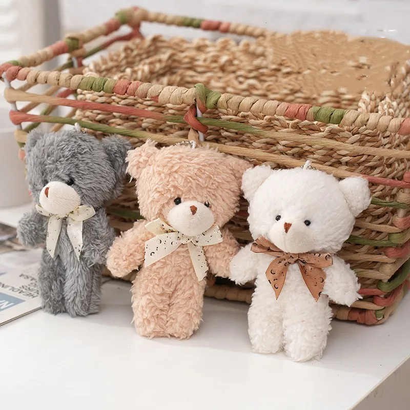 Porte-clés en peluche ours en peluche 12cm, jouet pour enfants, Bouquet en peluche, cadeau, jouet Unzip