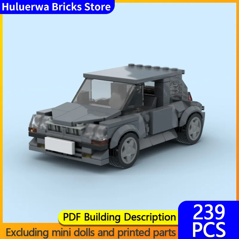 

Speed Hypercar Model MOC Building Bricks 5 GT Small Hatchback Modular Technology Gifts Holiday Assemble Children Toys Suit
