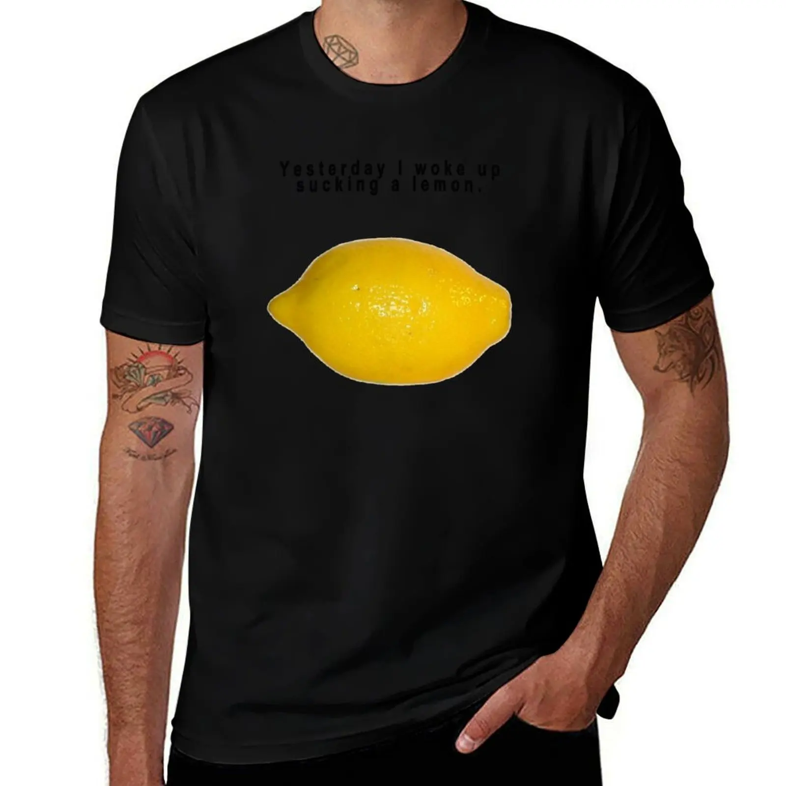 90s alternative quotyesterday i woke up sucking a lemonquot rock T-Shirt Sports Basic Short Sleeve T-Shirt