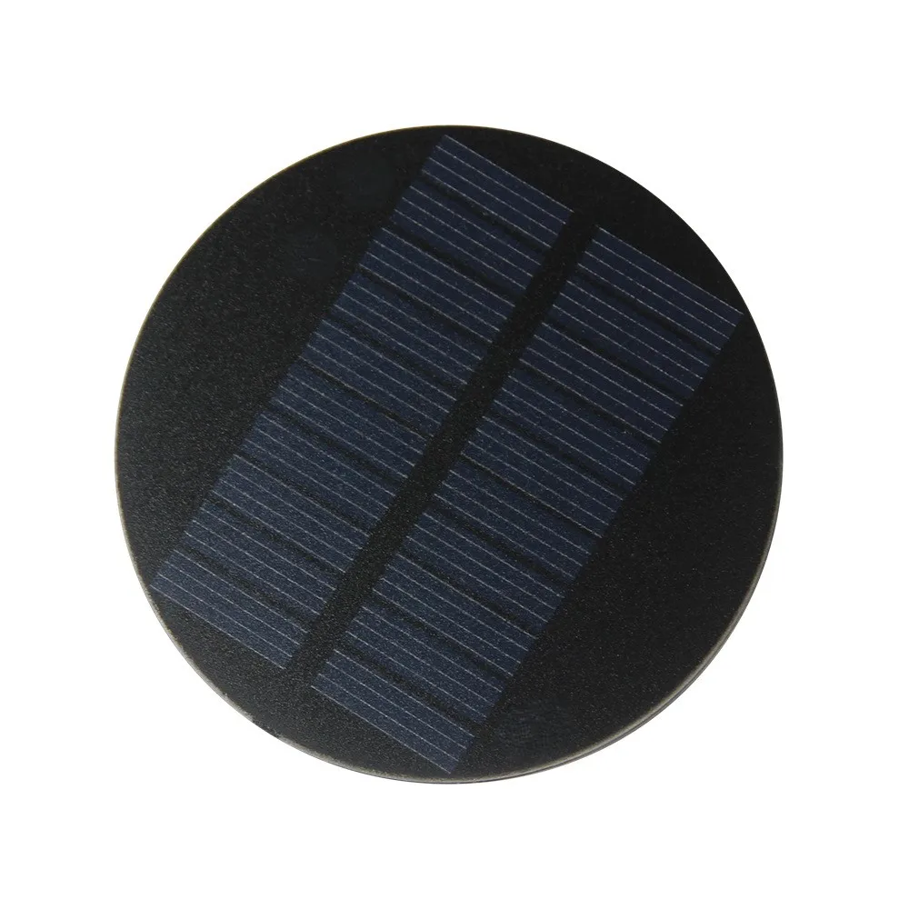 10Pcs Round Solar Panel 70MM 0.35W 5V Mini Circular Solar Panel Polycrystalline Epoxy Solar Module DIY Small Solar Power System