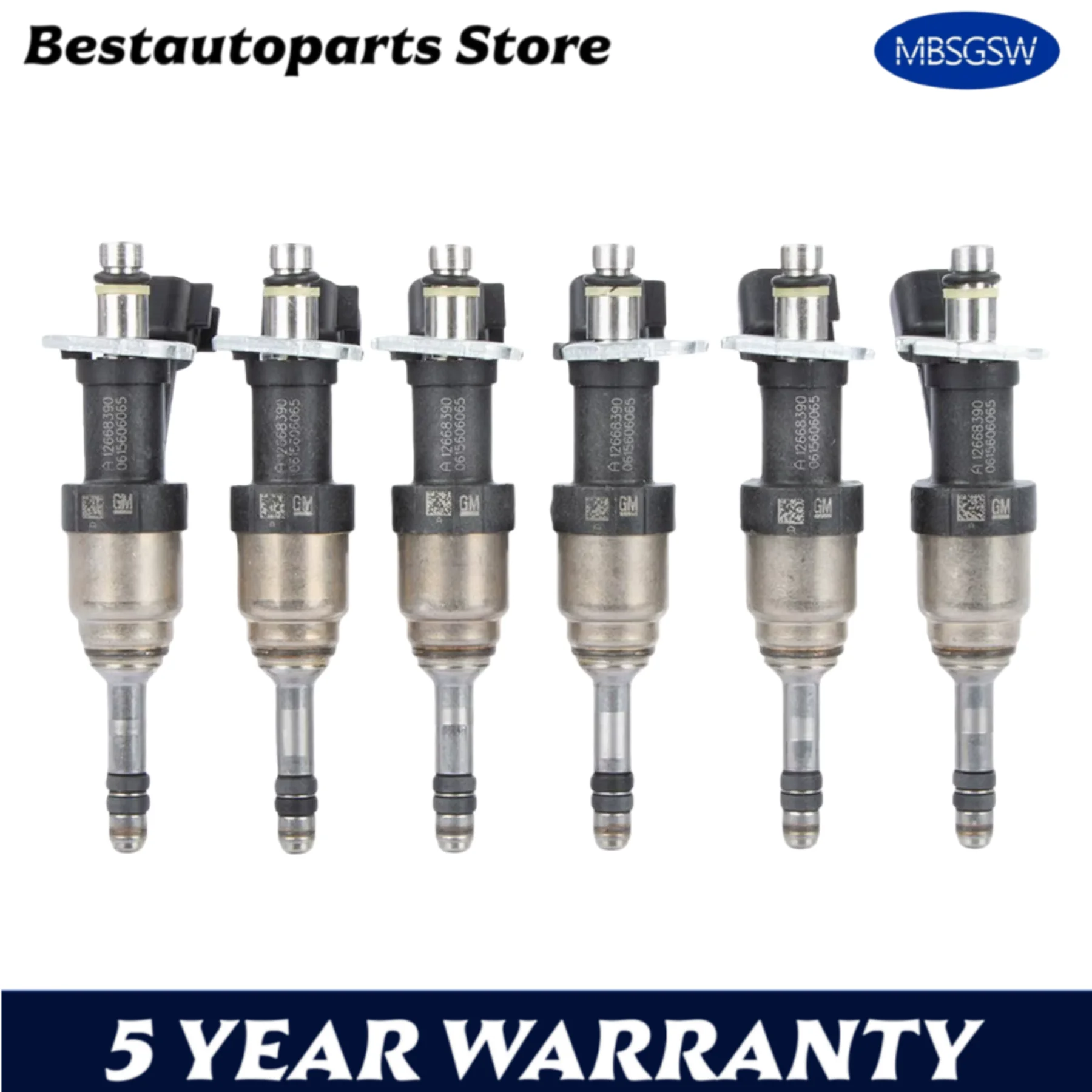 

6PCS Fuel Injectors 0280150943 0280150556 0280150939 For Chevrolet Cheyenne Silverado GMC Sierra 1500 4.3L V6 FJ1217 12656932
