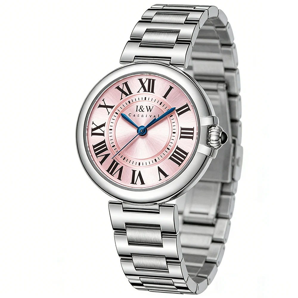 Carnival Brand Luxury High Quality Stainless Steel Watch Women Fashion Imported Movement Quartz Watches Womens Relogio Feminino