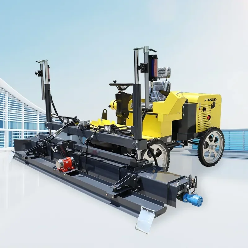 Hydraulic Auger Paving Boom Laser Screed Machine Hydraulic Floor Leveling Machine Concrete Floor Vibratory Laser Screed Machine
