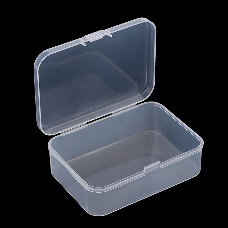 1pc Plastic Storage Box 10.5x7.5cm Transparent Game Card Box Jewelry Storage Container Board Game Poker