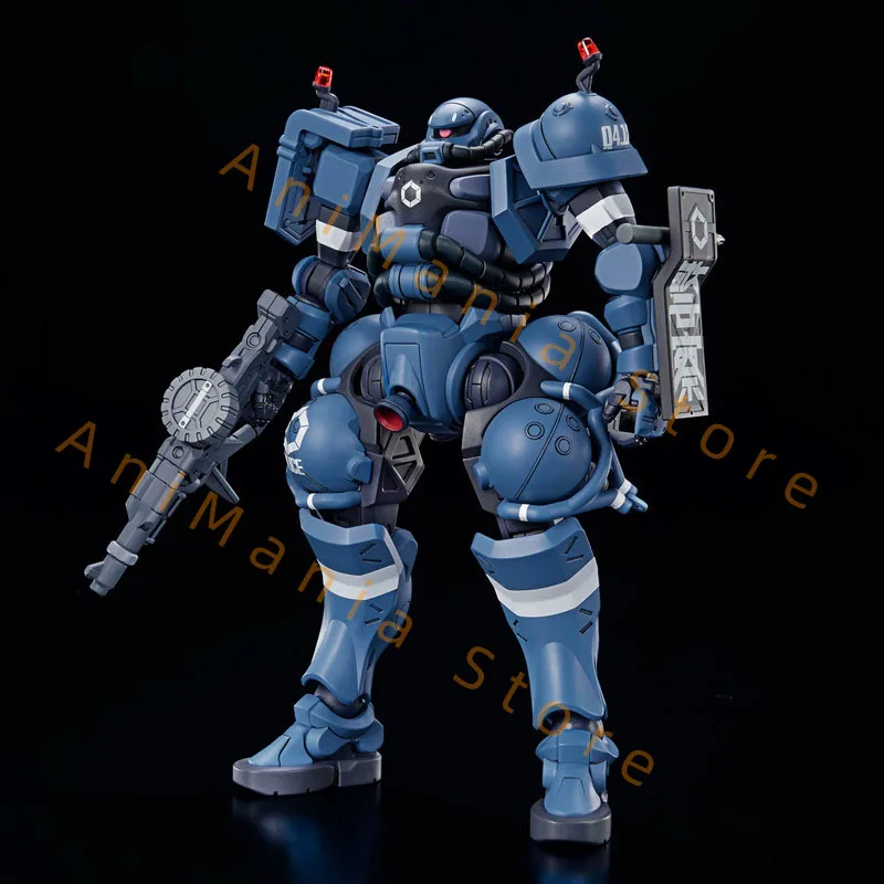 Bandai Original GUNDAM HGUC MSGG POLICE ZAKU RFV 1/144 Anime Action Figure Montaż Model Zabawki Kolekcjonerskie Model Ozdoby Prezenty